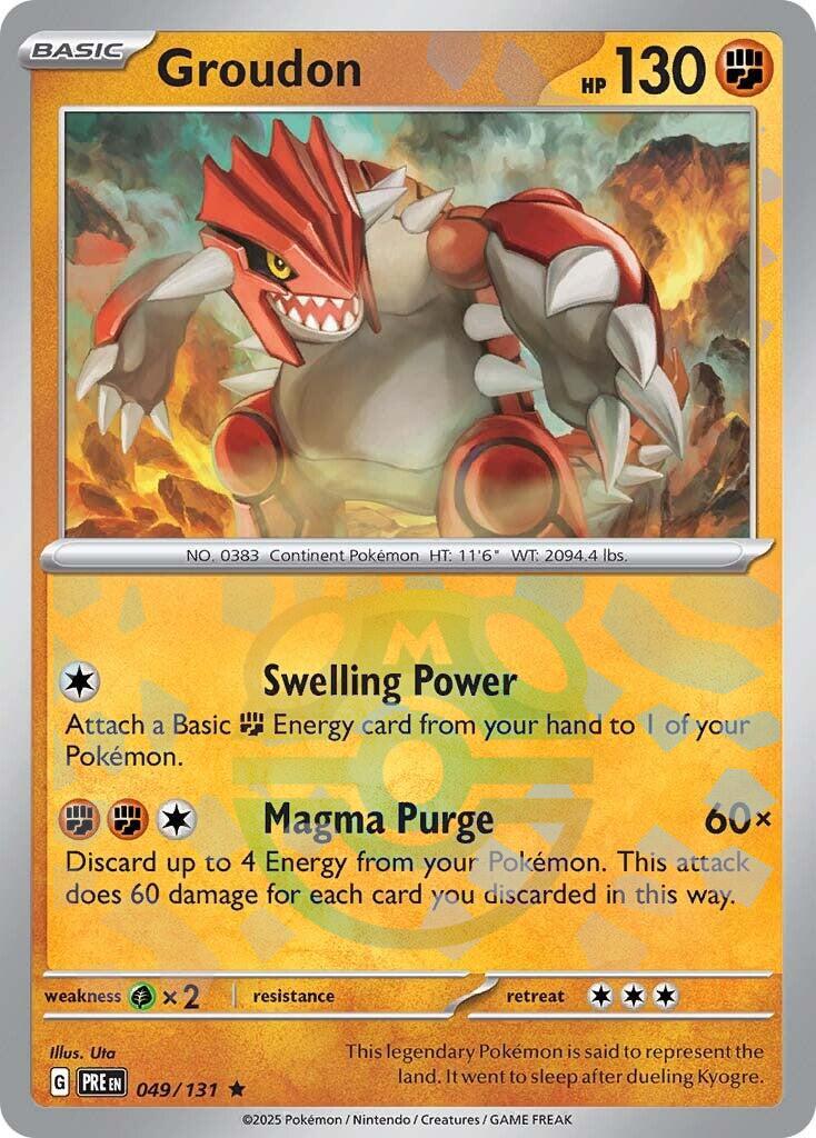 Groudon (049/131) (Master Ball Pattern) [Scarlet & Violet: Prismatic Evolutions] | L.A. Mood Comics and Games