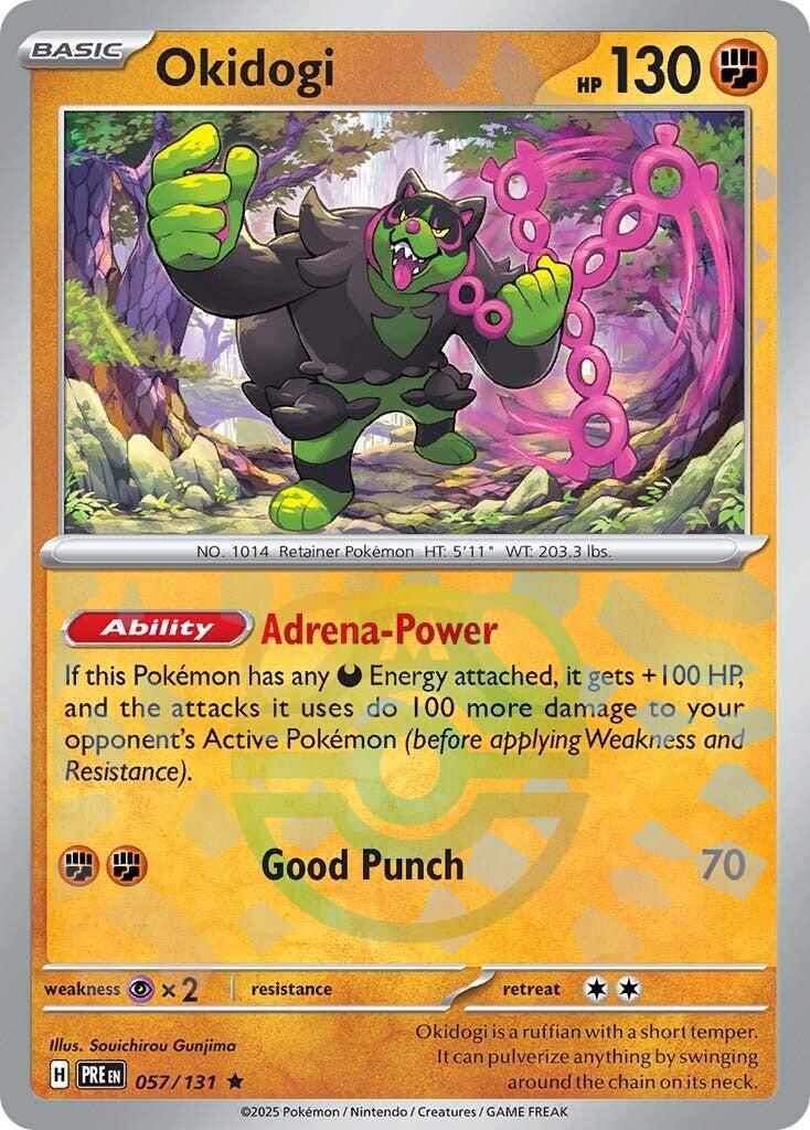 Okidogi (057/131) (Master Ball Pattern) [Scarlet & Violet: Prismatic Evolutions] | L.A. Mood Comics and Games