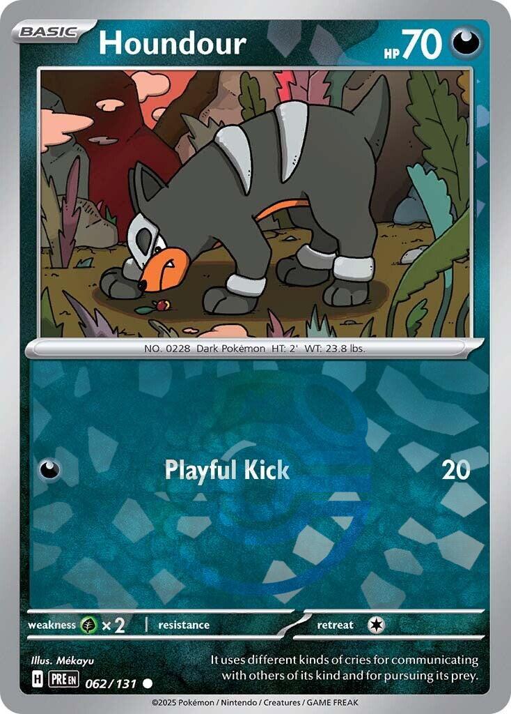 Houndour (062/131) (Master Ball Pattern) [Scarlet & Violet: Prismatic Evolutions] | L.A. Mood Comics and Games