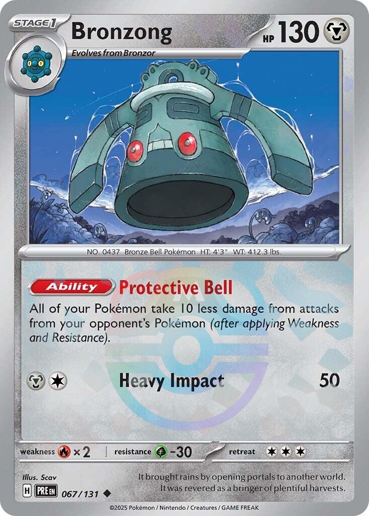 Bronzong (067/131) (Master Ball Pattern) [Scarlet & Violet: Prismatic Evolutions] | L.A. Mood Comics and Games