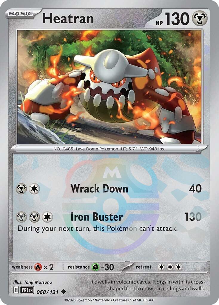 Heatran (068/131) (Master Ball Pattern) [Scarlet & Violet: Prismatic Evolutions] | L.A. Mood Comics and Games