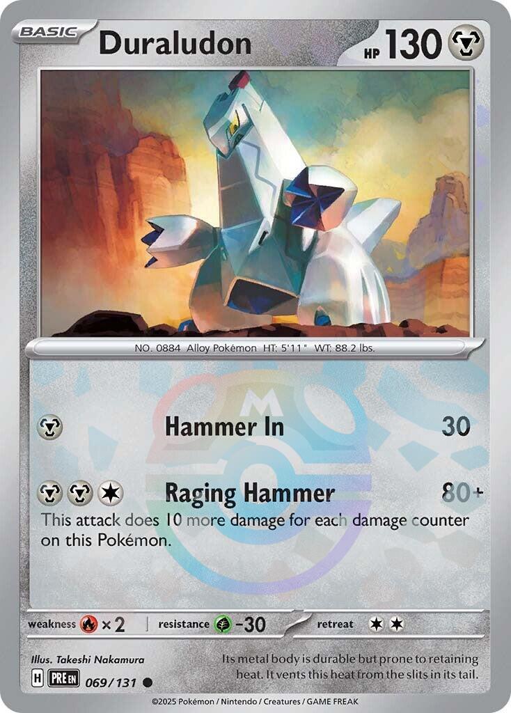 Duraludon (069/131) (Master Ball Pattern) [Scarlet & Violet: Prismatic Evolutions] | L.A. Mood Comics and Games