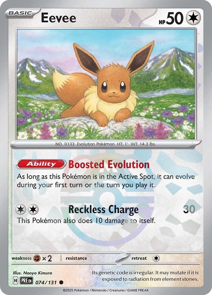 Eevee (074/131) (Master Ball Pattern) [Scarlet & Violet: Prismatic Evolutions] | L.A. Mood Comics and Games