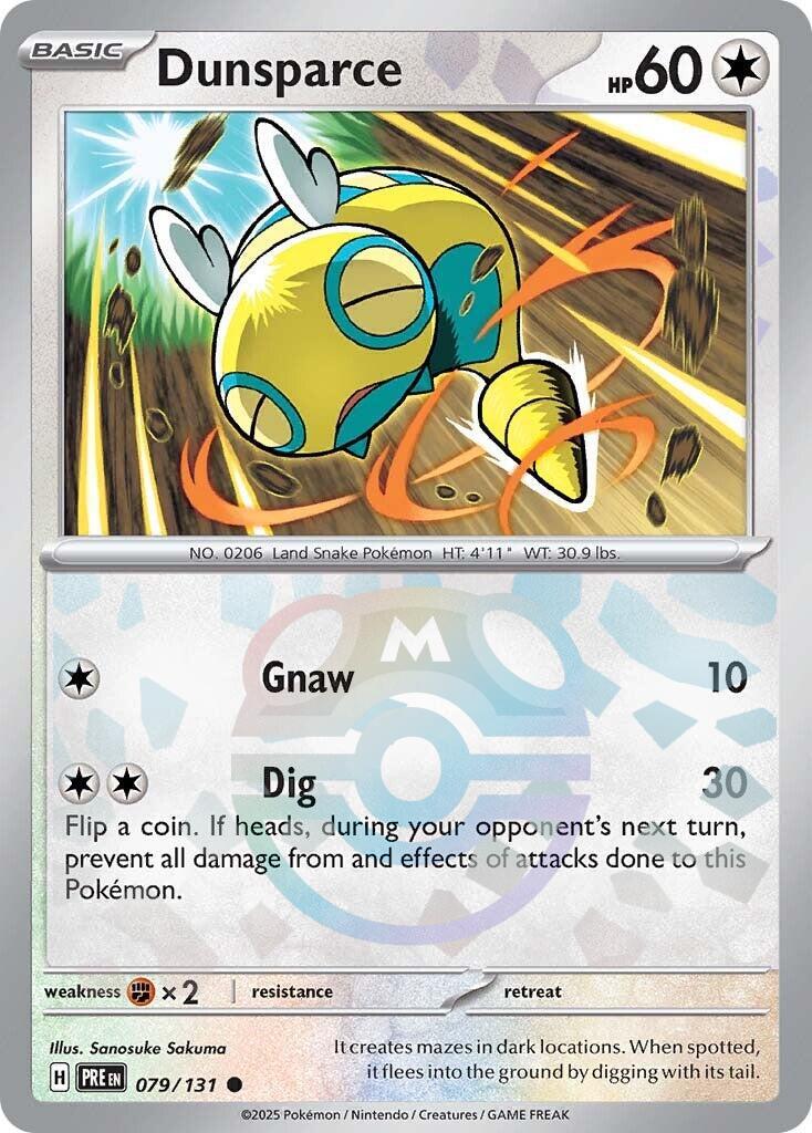 Dunsparce (079/131) (Master Ball Pattern) [Scarlet & Violet: Prismatic Evolutions] | L.A. Mood Comics and Games
