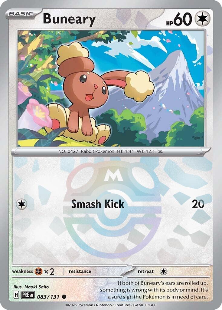 Buneary (083/131) (Master Ball Pattern) [Scarlet & Violet: Prismatic Evolutions] | L.A. Mood Comics and Games
