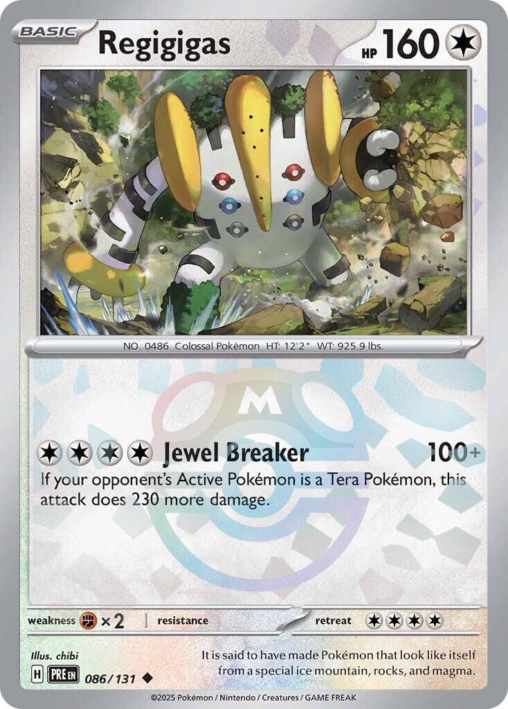 Regigigas (086/131) (Master Ball Pattern) [Scarlet & Violet: Prismatic Evolutions] | L.A. Mood Comics and Games