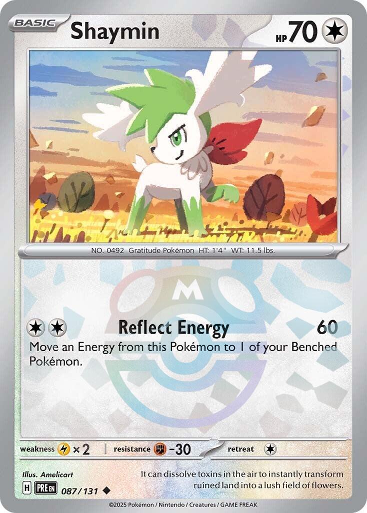 Shaymin (087/131) (Master Ball Pattern) [Scarlet & Violet: Prismatic Evolutions] | L.A. Mood Comics and Games