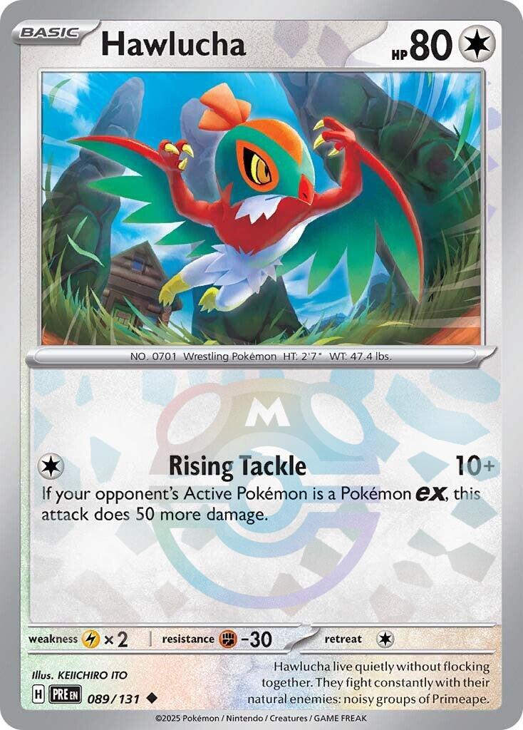Hawlucha (089/131) (Master Ball Pattern) [Scarlet & Violet: Prismatic Evolutions] | L.A. Mood Comics and Games