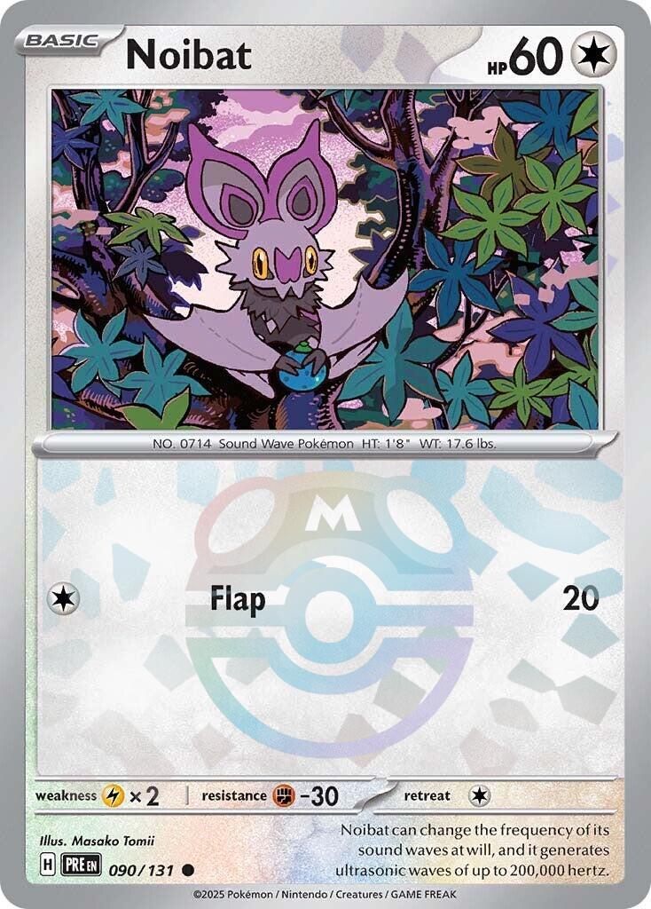 Noibat (090/131) (Master Ball Pattern) [Scarlet & Violet: Prismatic Evolutions] | L.A. Mood Comics and Games
