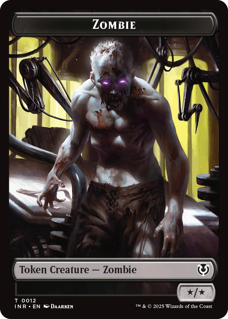 Zombie (0011) // Zombie (0012) Double-Sided Token [Innistrad Remastered Tokens] | L.A. Mood Comics and Games