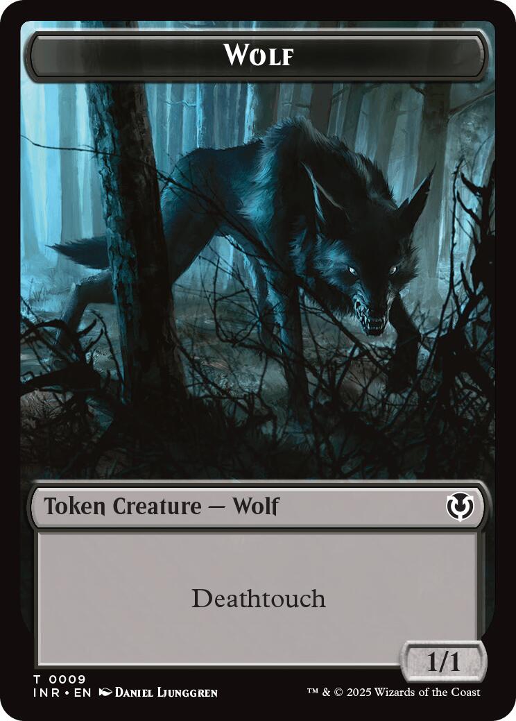 Wolf (0009) // Wolf (0018) Double-Sided Token [Innistrad Remastered Tokens] | L.A. Mood Comics and Games