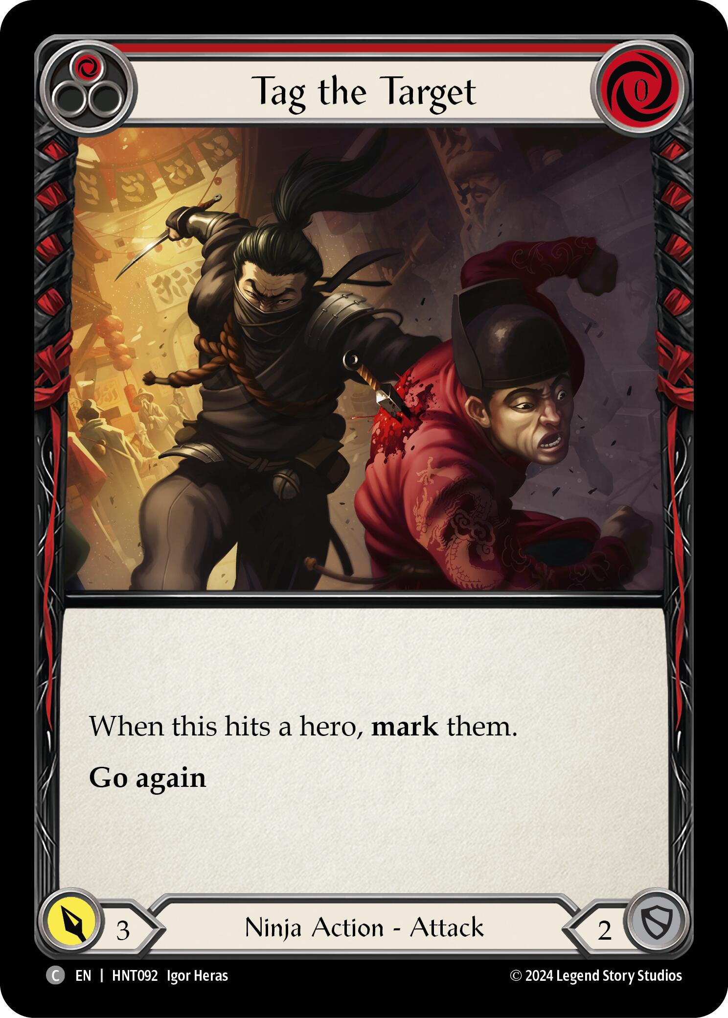 Tag the Target (Red) [HNT092] (The Hunted) | L.A. Mood Comics and Games