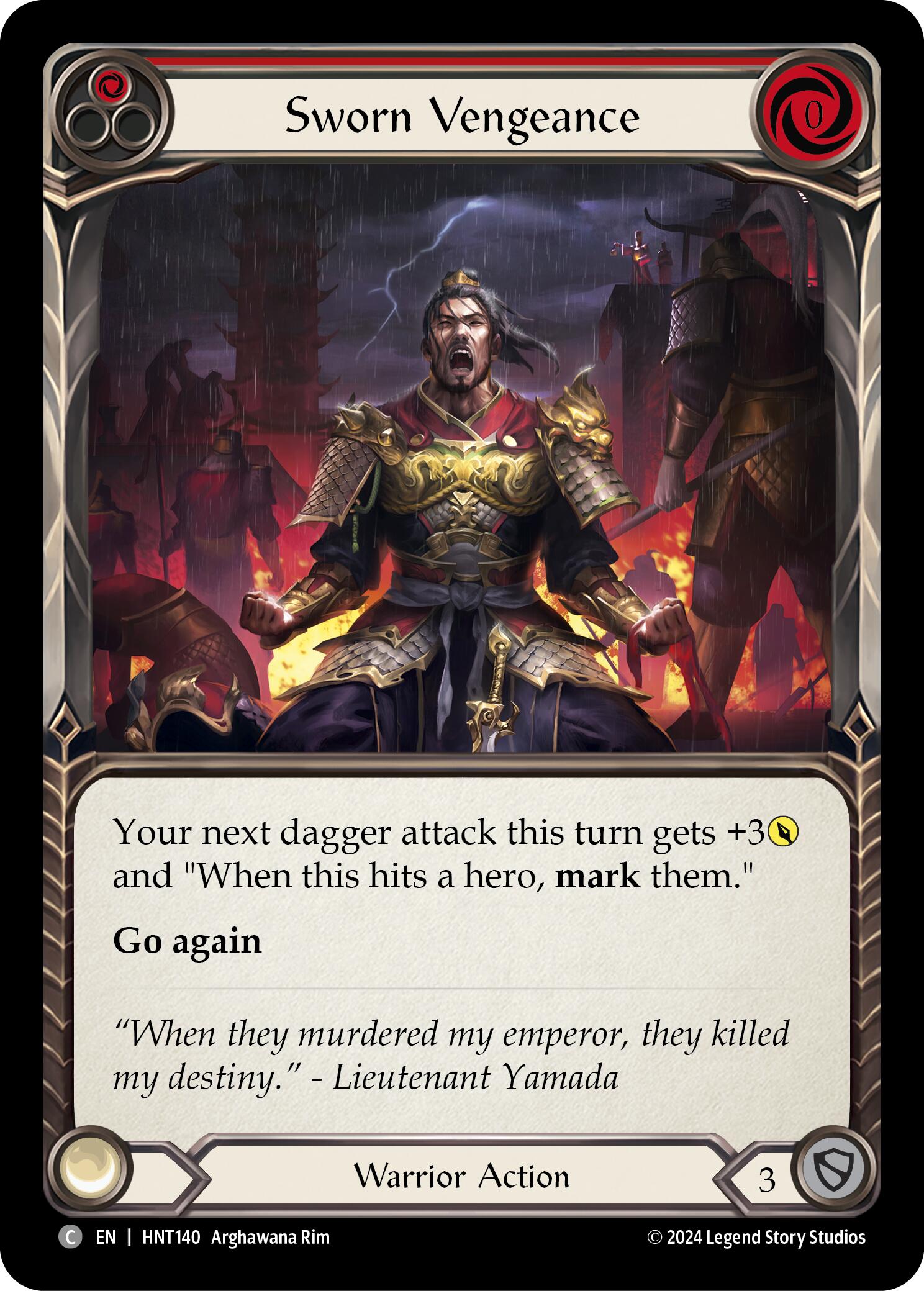 Sworn Vengeance (Red) [HNT140] (The Hunted) | L.A. Mood Comics and Games