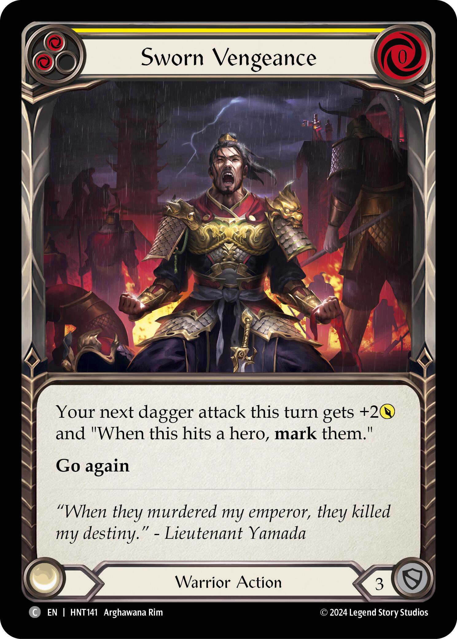 Sworn Vengeance (Yellow) [HNT141] (The Hunted) | L.A. Mood Comics and Games
