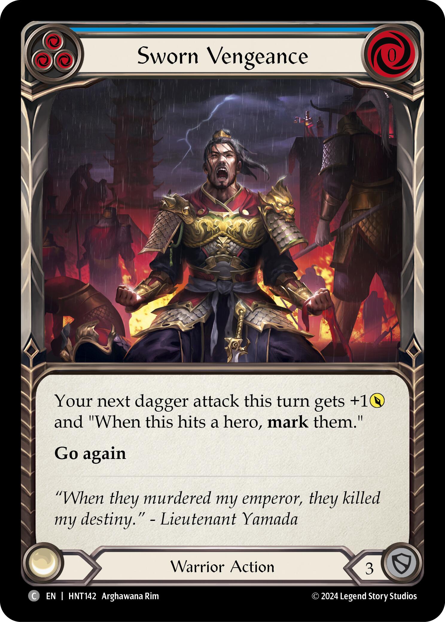 Sworn Vengeance (Blue) [HNT142] (The Hunted) | L.A. Mood Comics and Games