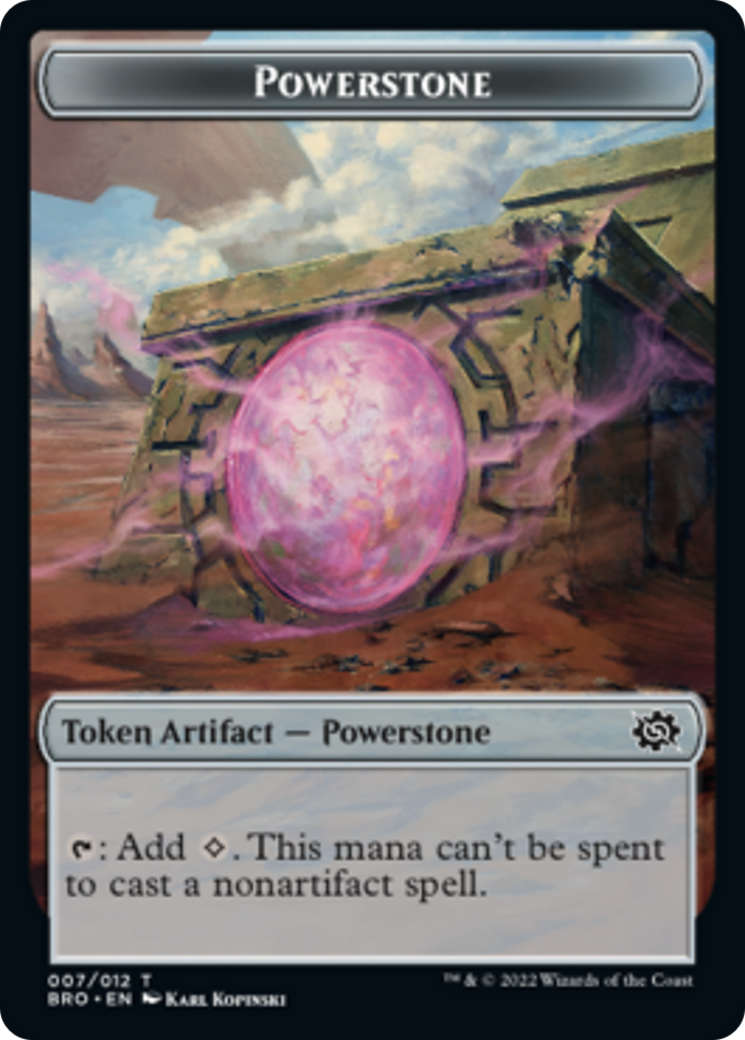 Copy // Powerstone Double-Sided Token [The Brothers' War Commander Tokens] | L.A. Mood Comics and Games