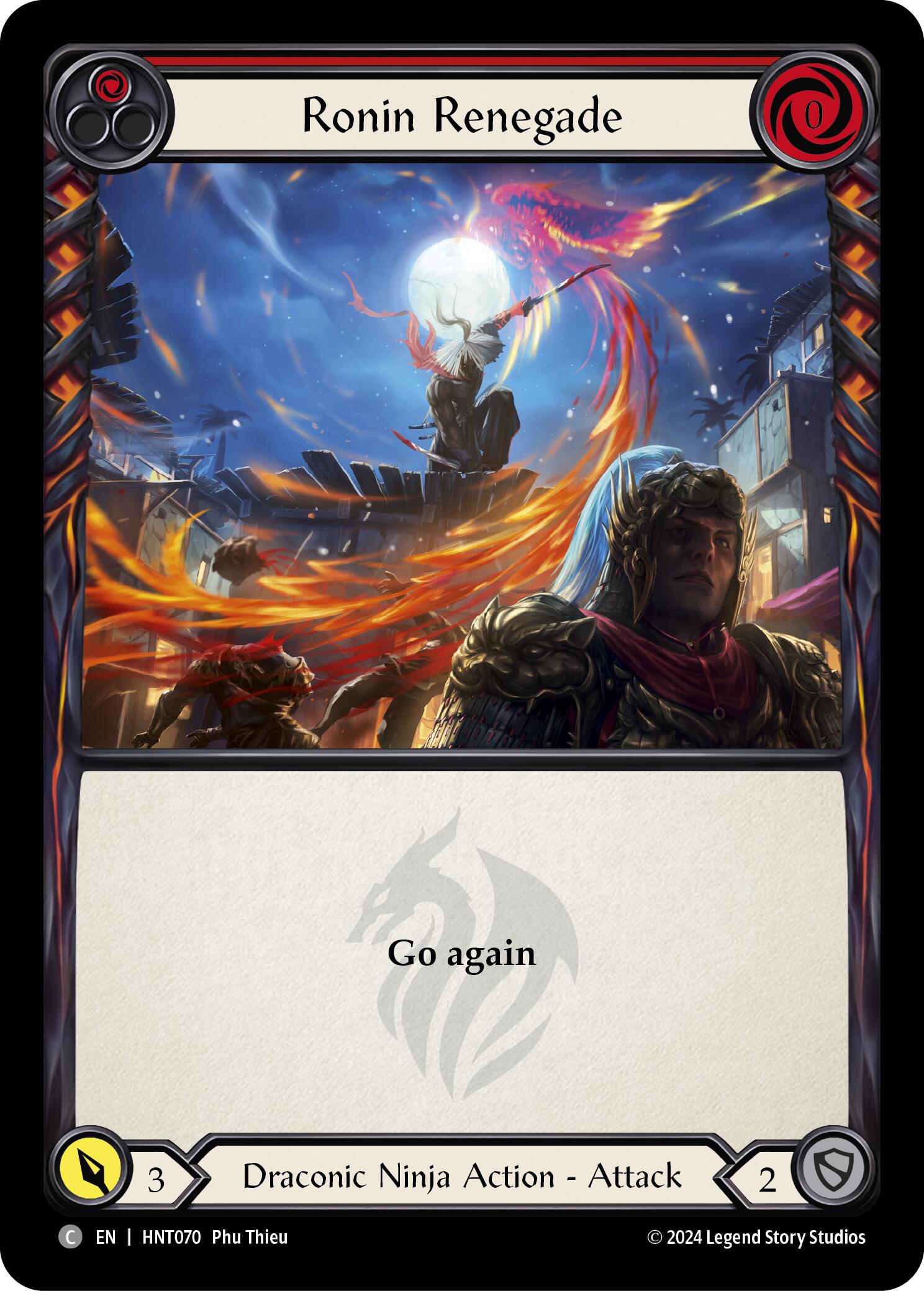 Ronin Renegade (Red) [HNT070] (The Hunted)  Rainbow Foil | L.A. Mood Comics and Games