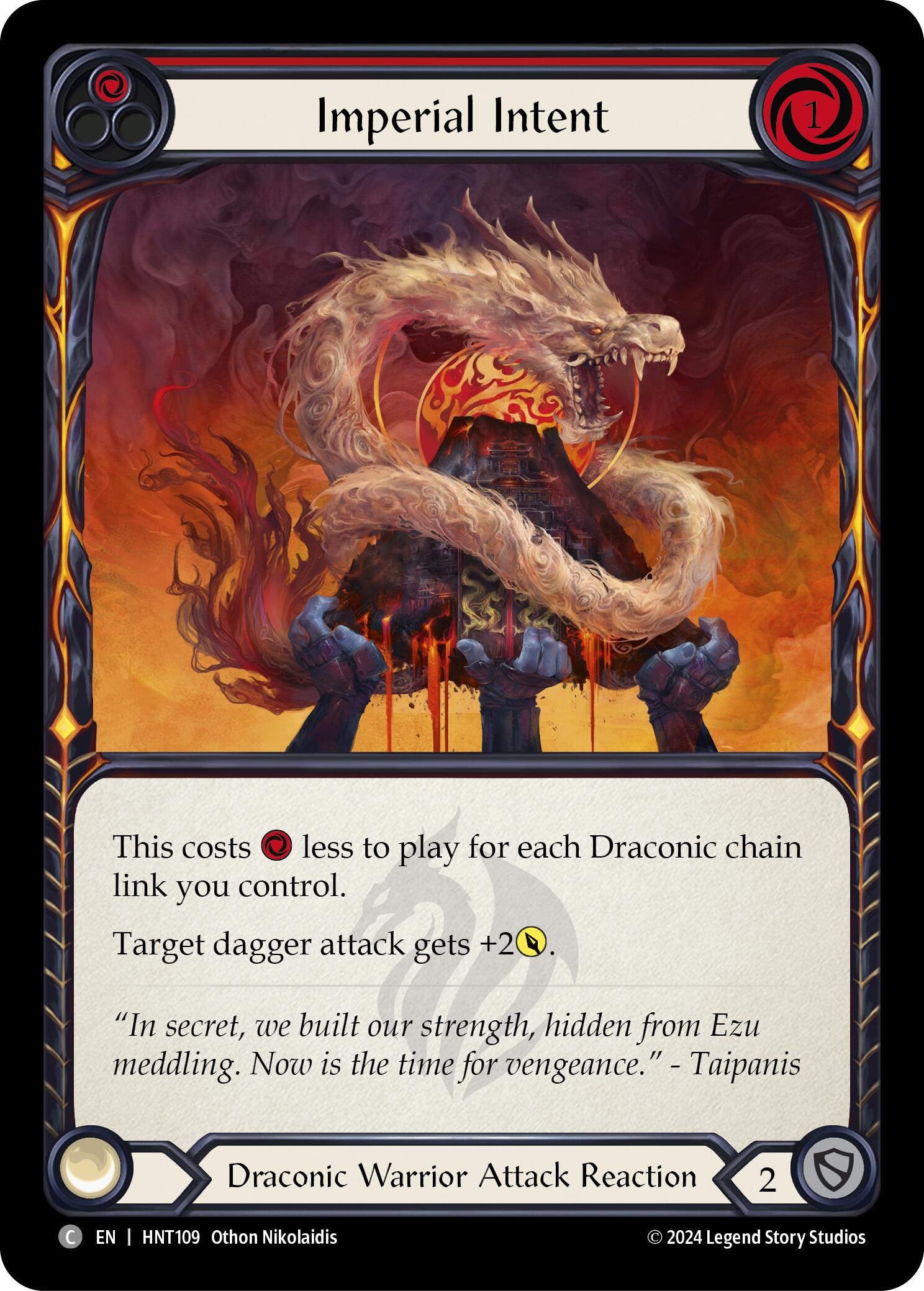 Imperial Intent (Red) [HNT109] (The Hunted)  Rainbow Foil | L.A. Mood Comics and Games