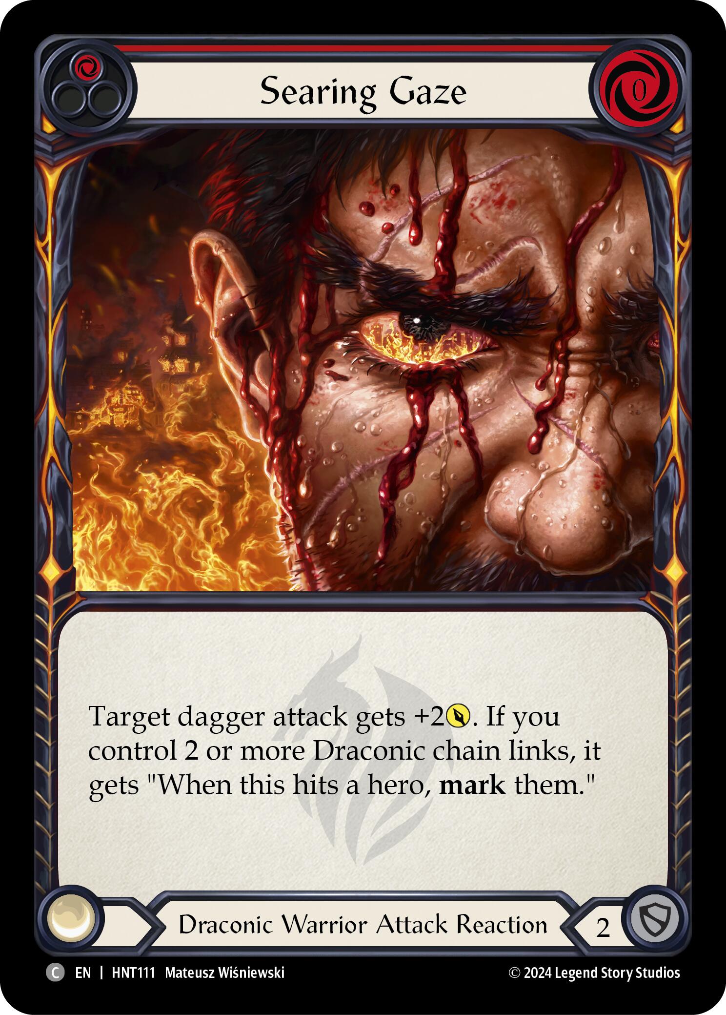 Searing Gaze (Red) [HNT111] (The Hunted) | L.A. Mood Comics and Games