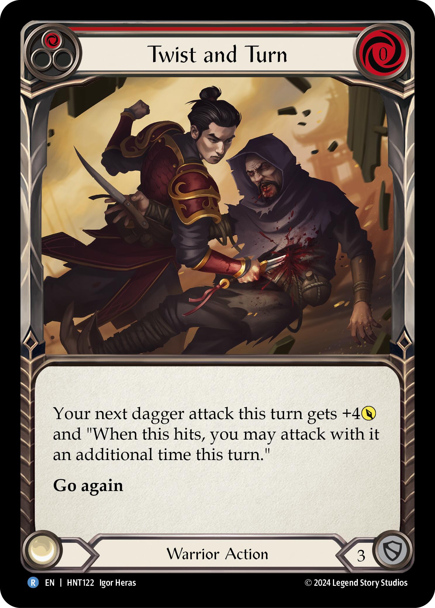 Twist and Turn (Red) [HNT122] (The Hunted)  Rainbow Foil | L.A. Mood Comics and Games