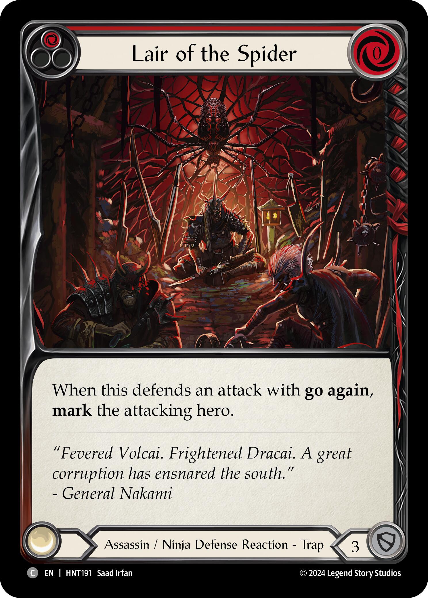 Lair of the Spider (Red) [HNT191] (The Hunted) | L.A. Mood Comics and Games