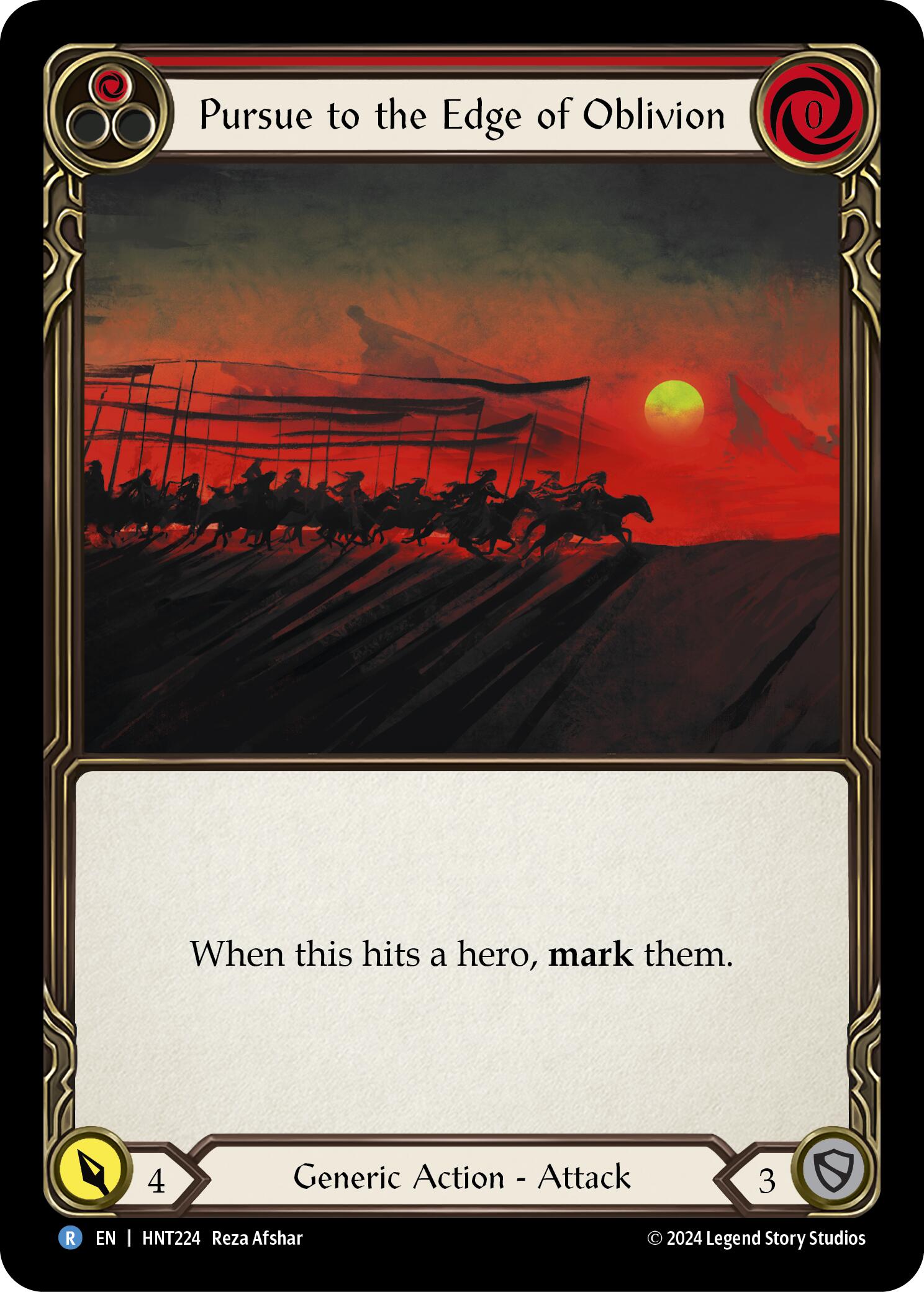 Pursue to the Edge of Oblivion (Red) [HNT224] (The Hunted) | L.A. Mood Comics and Games