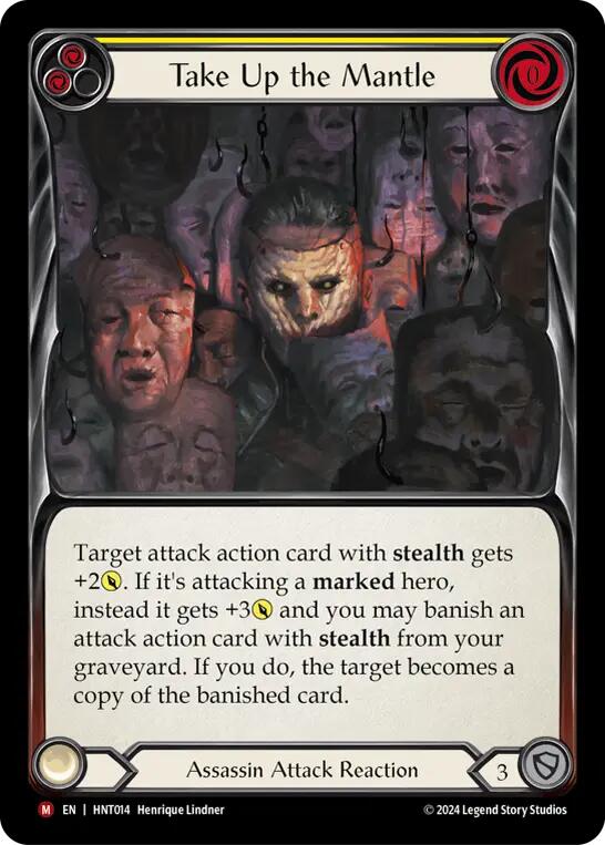 Take Up the Mantle [HNT014] (The Hunted)  Rainbow Foil | L.A. Mood Comics and Games