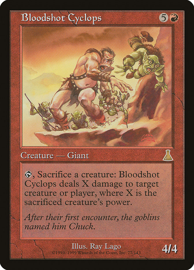 Bloodshot Cyclops [Urza's Destiny] | L.A. Mood Comics and Games
