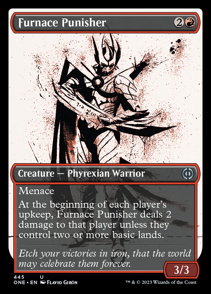 Furnace Punisher (Showcase Ichor Step-and-Compleat Foil) [Phyrexia: All Will Be One] | L.A. Mood Comics and Games