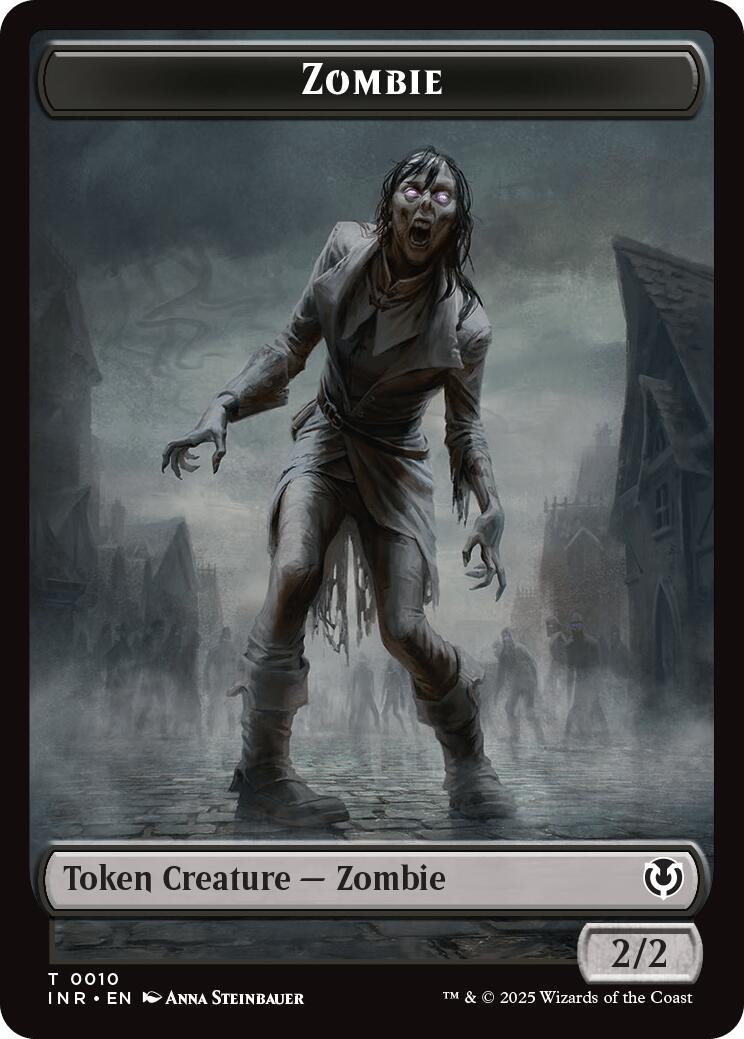 Zombie (0010) // Blood Double-Sided Token [Innistrad Remastered Tokens] | L.A. Mood Comics and Games