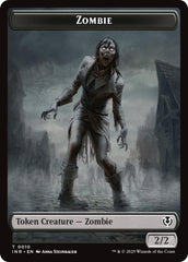 Zombie (0010) // Blood Double-Sided Token [Innistrad Remastered Tokens] | L.A. Mood Comics and Games