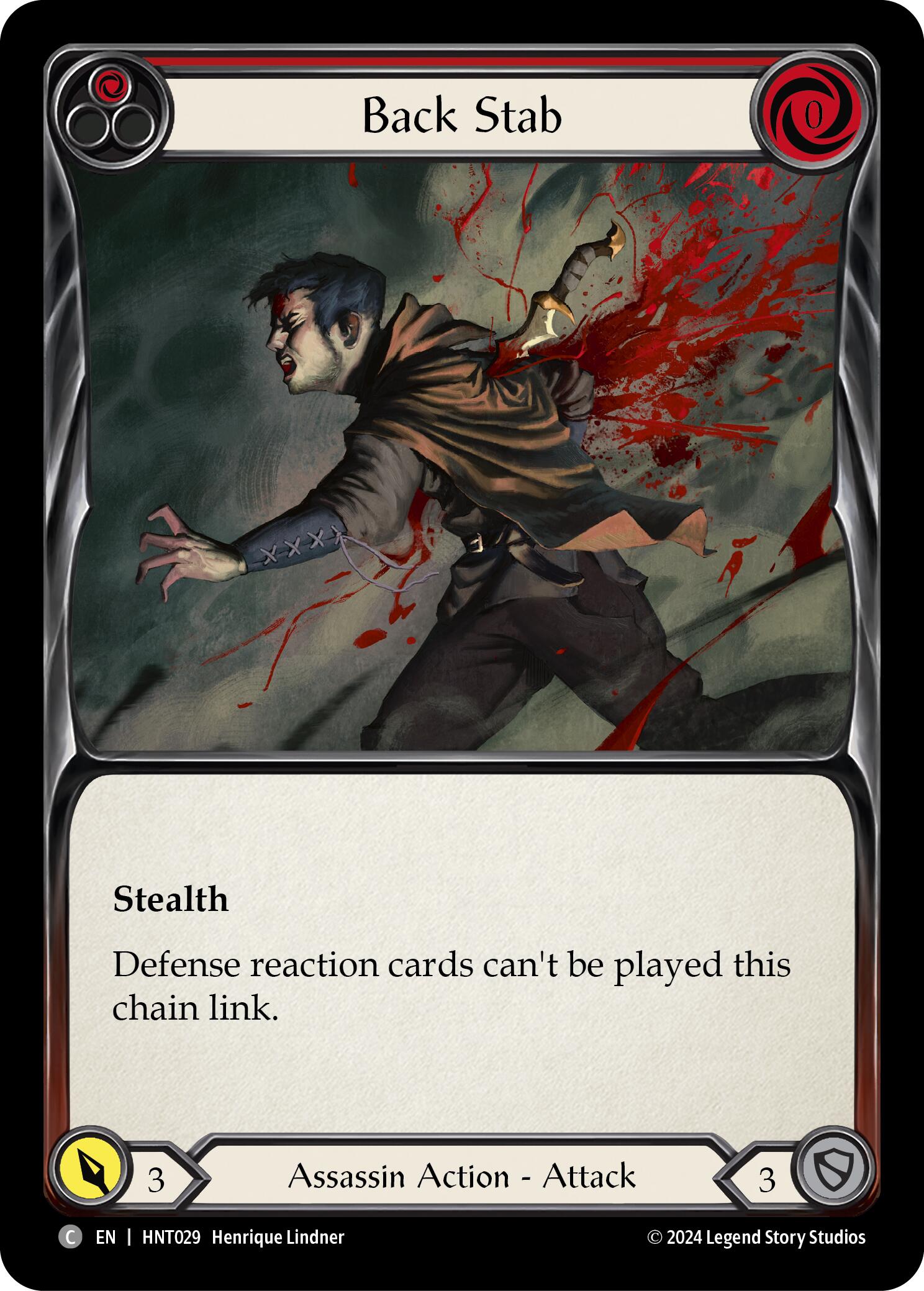 Back Stab (Red) [HNT029] (The Hunted) | L.A. Mood Comics and Games
