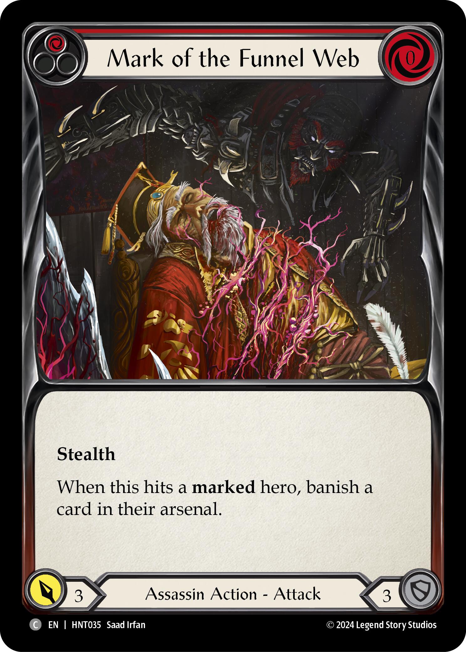 Mark of the Funnel Web (Red) [HNT035] (The Hunted)  Rainbow Foil | L.A. Mood Comics and Games