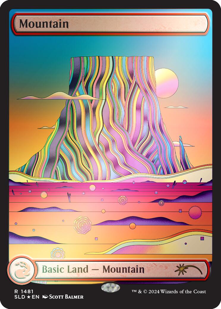 Mountain (1481) (Rainbow Foil) [Secret Lair Drop Series] | L.A. Mood Comics and Games