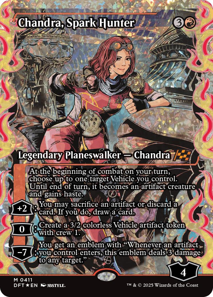 Chandra, Spark Hunter (Showcase Fracture Foil) (Japanese) [Aetherdrift] | L.A. Mood Comics and Games