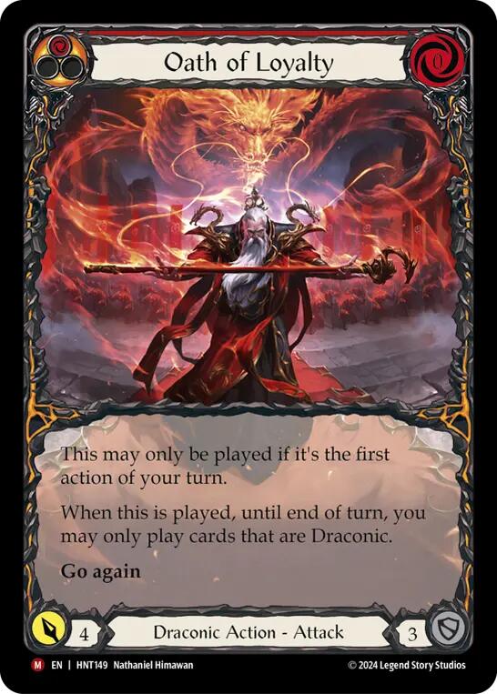 Oath of Loyalty (Extended Art) [HNT149] (The Hunted)  Rainbow Foil | L.A. Mood Comics and Games