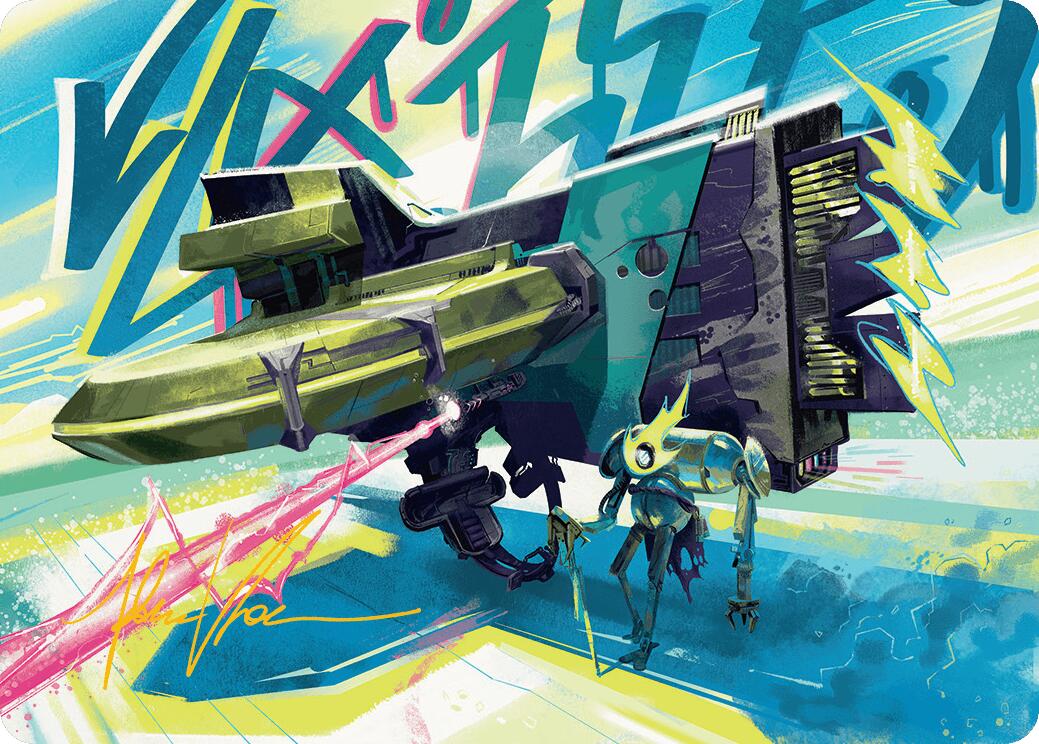 Salvation Engine Art Card (Gold-Stamped Signature) [Aetherdrift Art Series] | L.A. Mood Comics and Games
