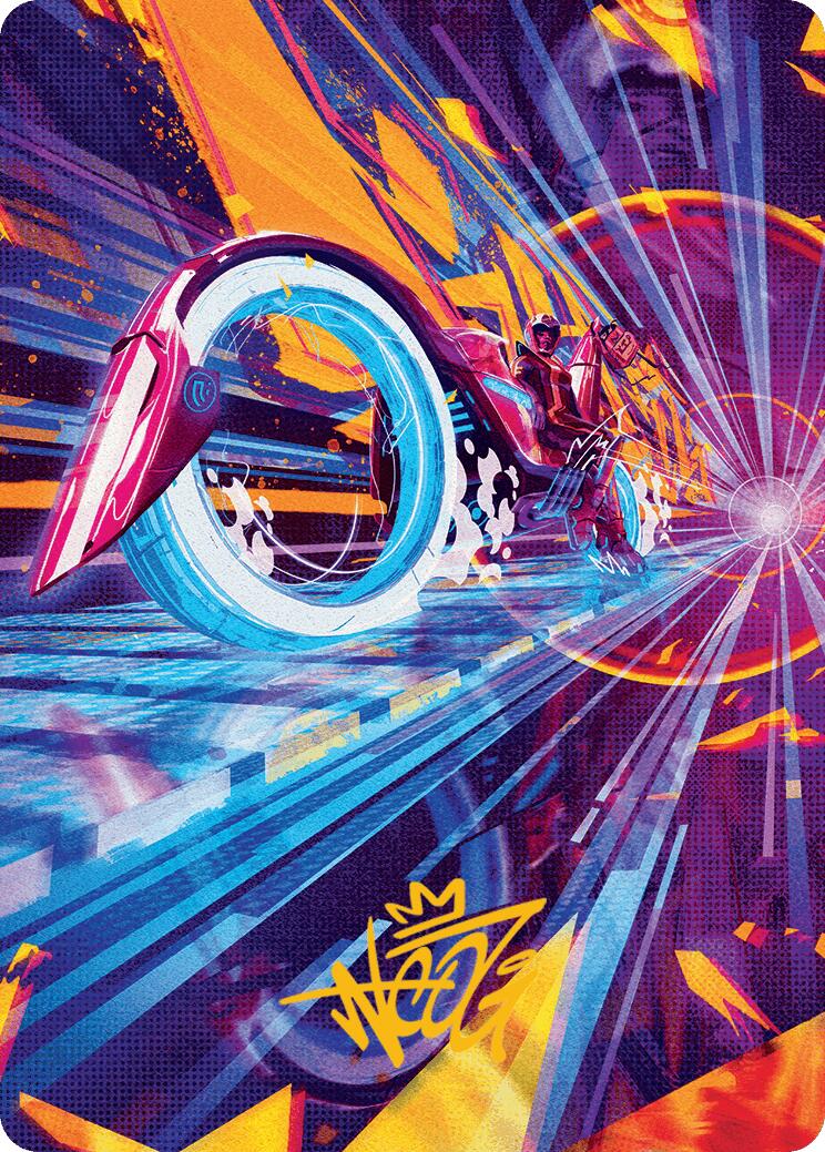 Spotcycle Scouter Art Card (Gold-Stamped Signature) [Aetherdrift Art Series] | L.A. Mood Comics and Games