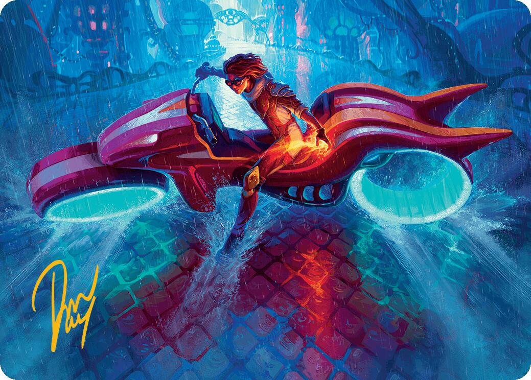 Chandra, Spark Hunter Art Card (Gold-Stamped Signature) [Aetherdrift Art Series] | L.A. Mood Comics and Games