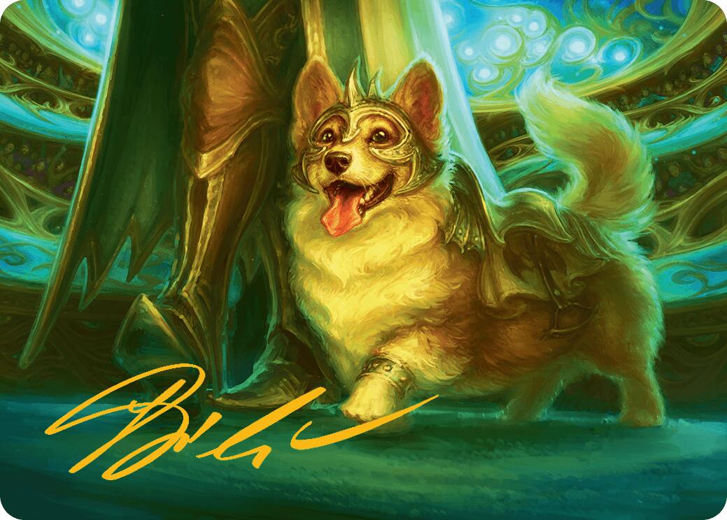 District Mascot Art Card (30/54) (Gold-Stamped Signature) [Aetherdrift Art Series] | L.A. Mood Comics and Games
