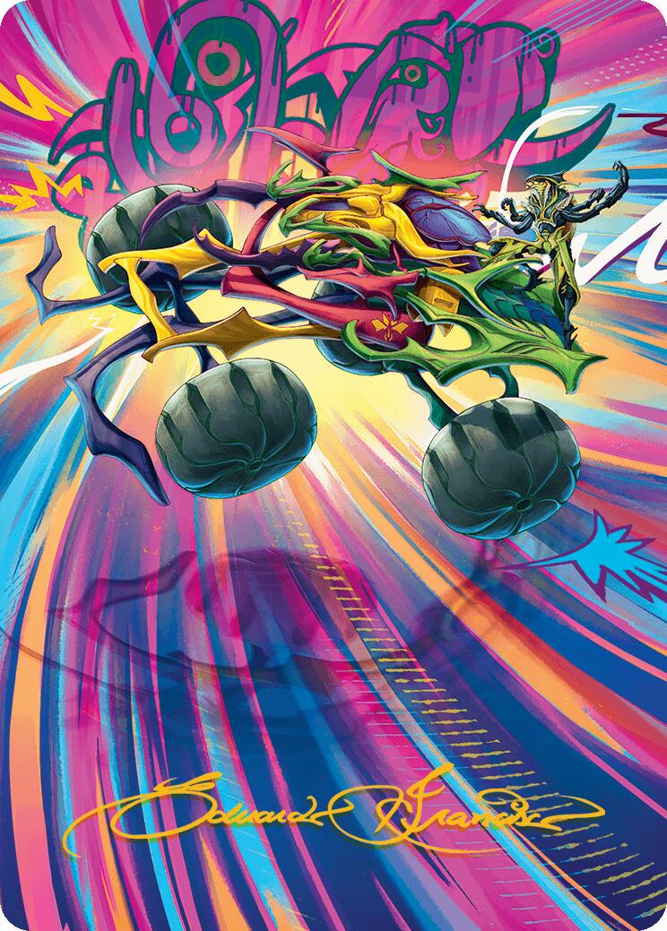 Thunderous Velocipede Art Card (Gold-Stamped Signature) [Aetherdrift Art Series] | L.A. Mood Comics and Games
