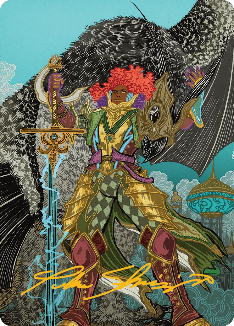 Caradora, Heart of Alacria Art Card (3/54) (Gold-Stamped Signature) [Aetherdrift Art Series] | L.A. Mood Comics and Games