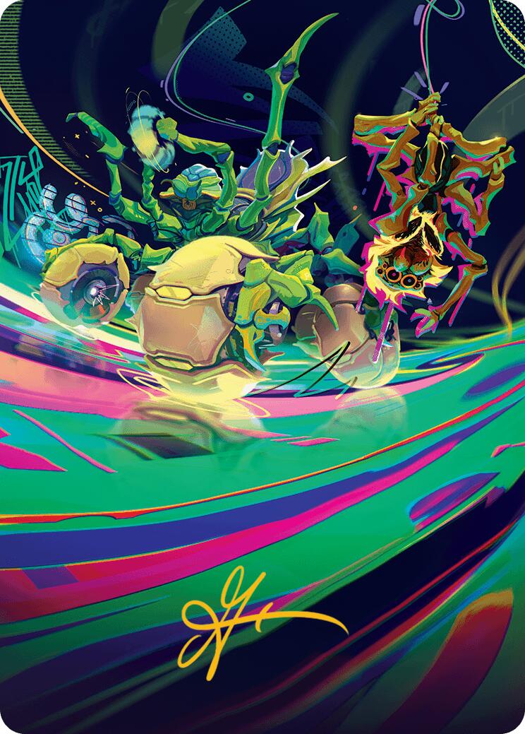 Thundering Broodwagon Art Card (Gold-Stamped Signature) [Aetherdrift Art Series] | L.A. Mood Comics and Games