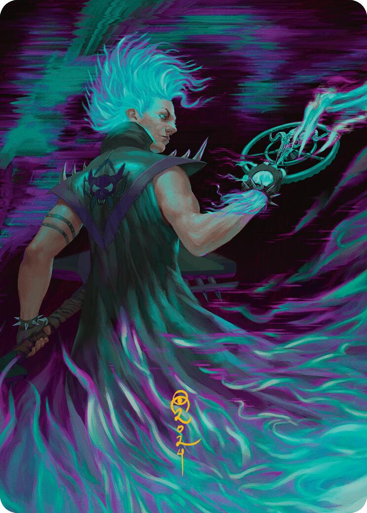 Winter, Cursed Rider Art Card (Gold-Stamped Signature) [Aetherdrift Art Series] | L.A. Mood Comics and Games