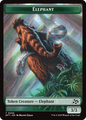 Elephant // Zombie (0003) Double-Sided Token [Aetherdrift Tokens] | L.A. Mood Comics and Games