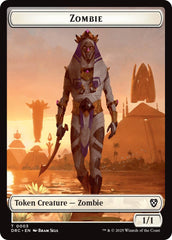 Champion of Wits // Zombie (0003) Double-Sided Token [Aetherdrift Tokens] | L.A. Mood Comics and Games