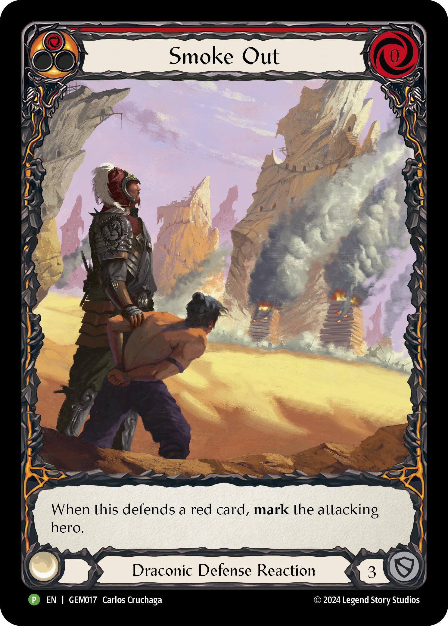 Smoke Out (Red) [GEM017] (GEM Pack 1)  Rainbow Foil | L.A. Mood Comics and Games
