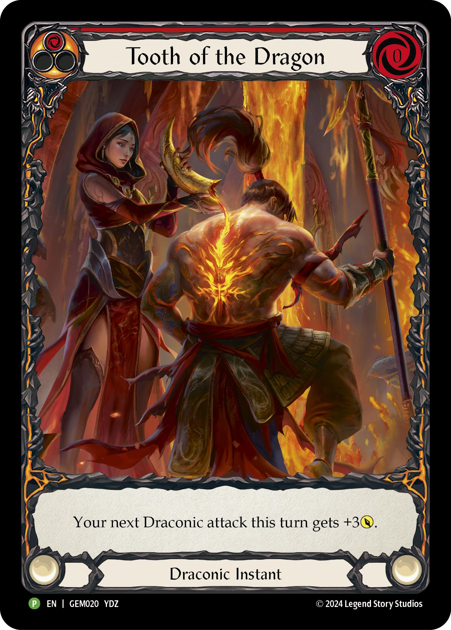 Tooth of the Dragon (Red) [GEM020] (GEM Pack 1)  Rainbow Foil | L.A. Mood Comics and Games
