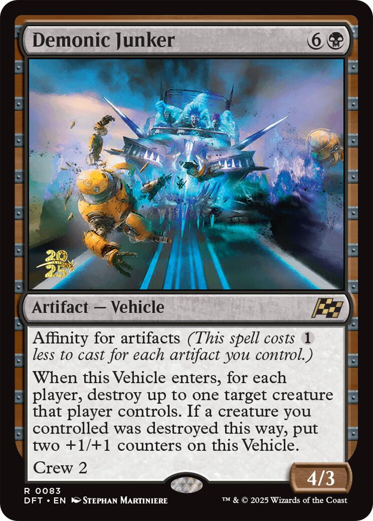Demonic Junker [Aetherdrift Prerelease Promos] | L.A. Mood Comics and Games