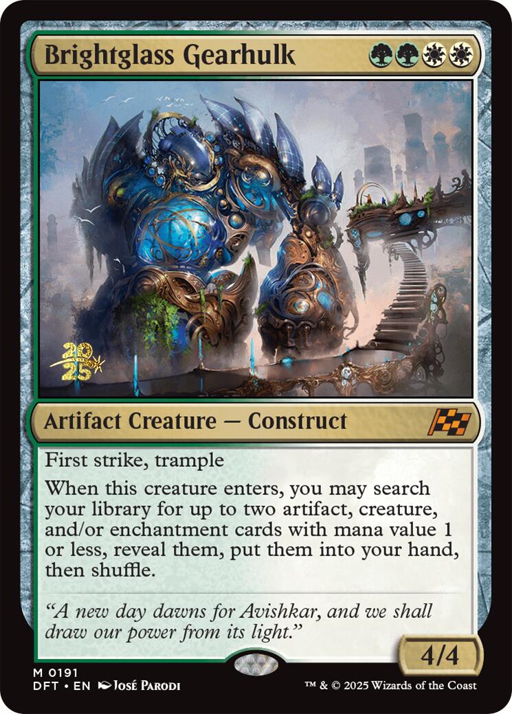 Brightglass Gearhulk [Aetherdrift Prerelease Promos] | L.A. Mood Comics and Games